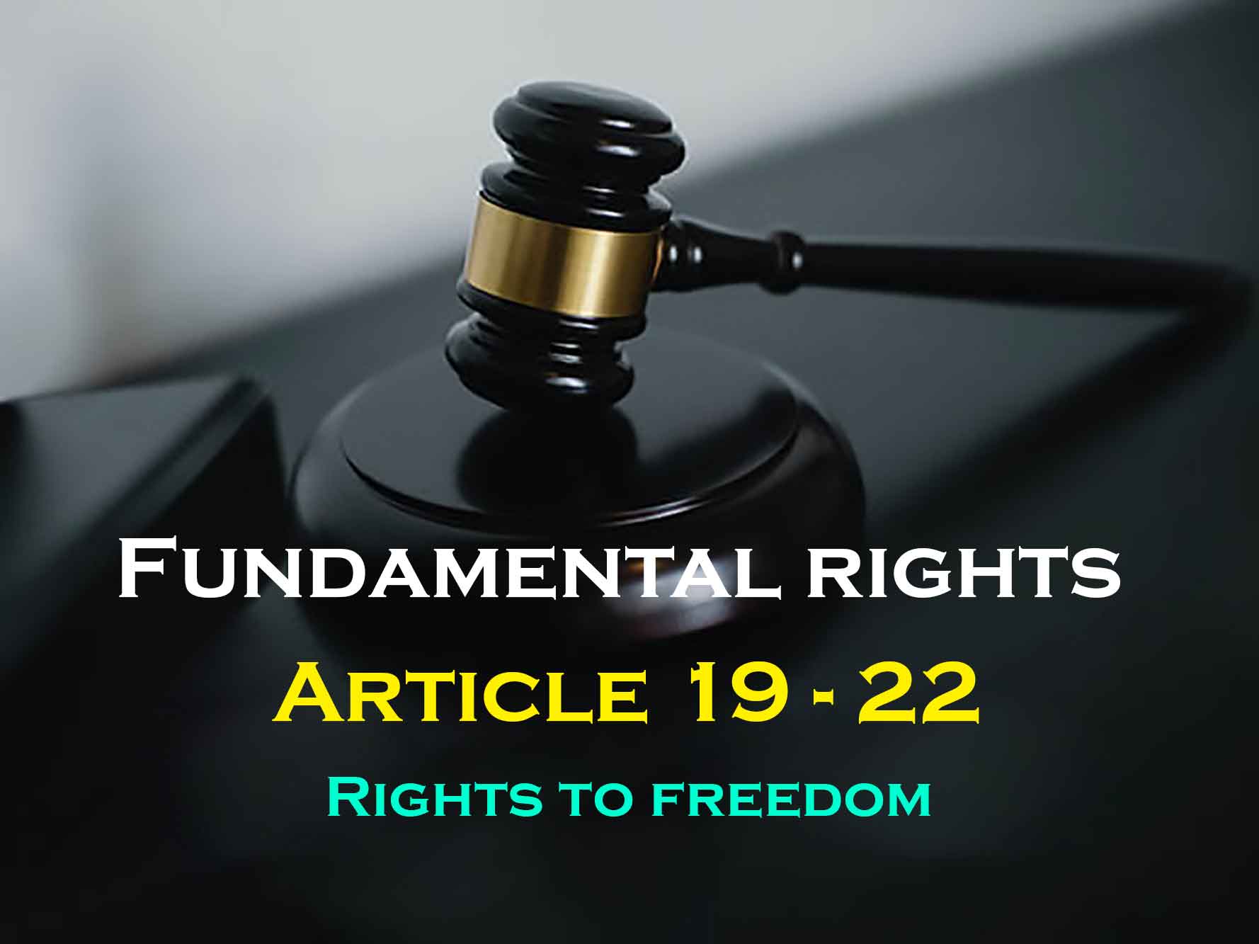 Article (19 – 22) Rights to Freedom
