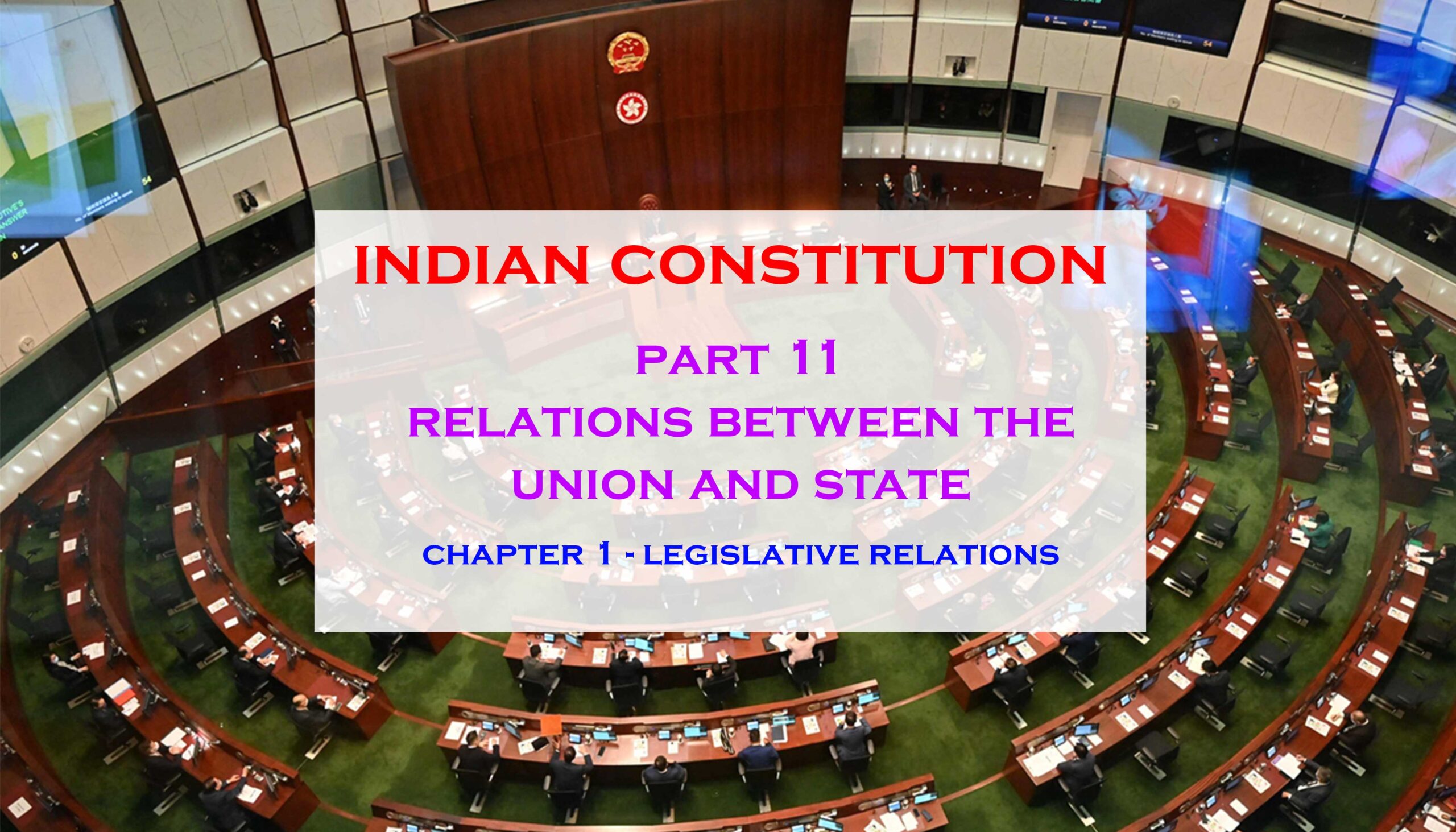 Chapter I - Legislative Relations - Aptinfo.in